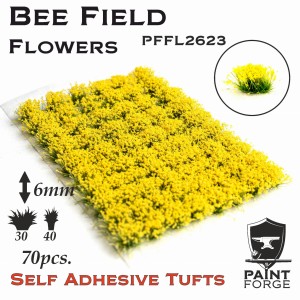 Kępki kwiatów Paint Forge  Bee Field Flowers 6mm 70szt